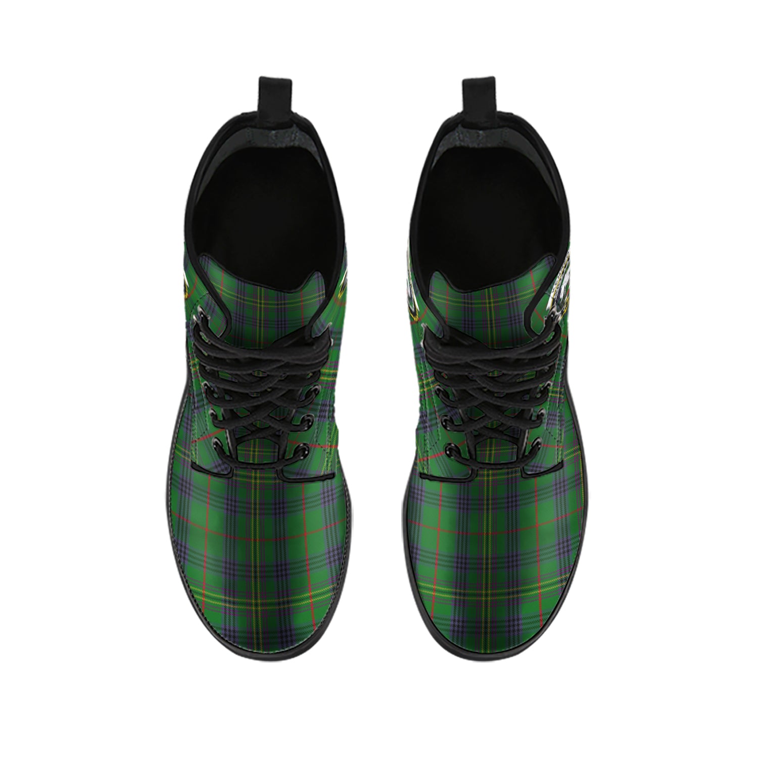 kennedy-tartan-leather-boots-with-family-crest