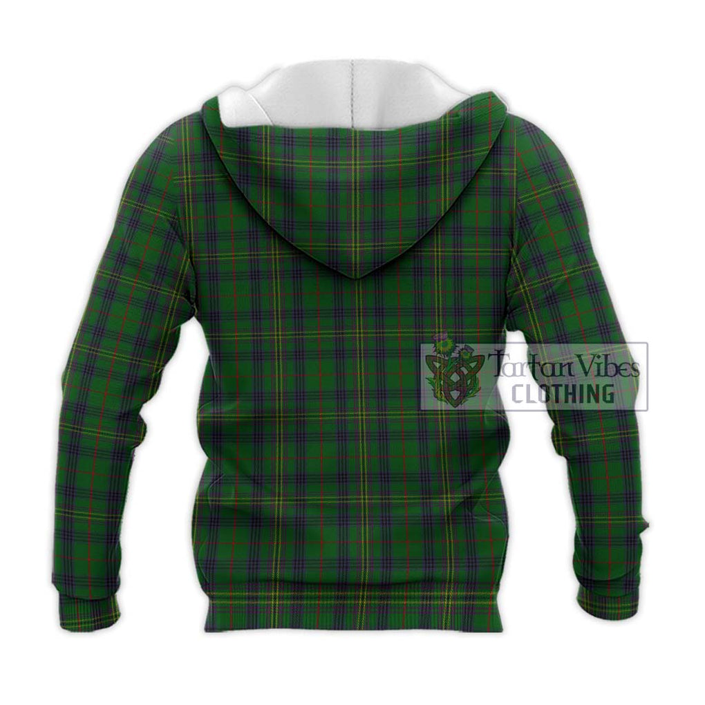 Kennedy Tartan Knitted Hoodie with Family Crest DNA In Me Style - Tartanvibesclothing Shop