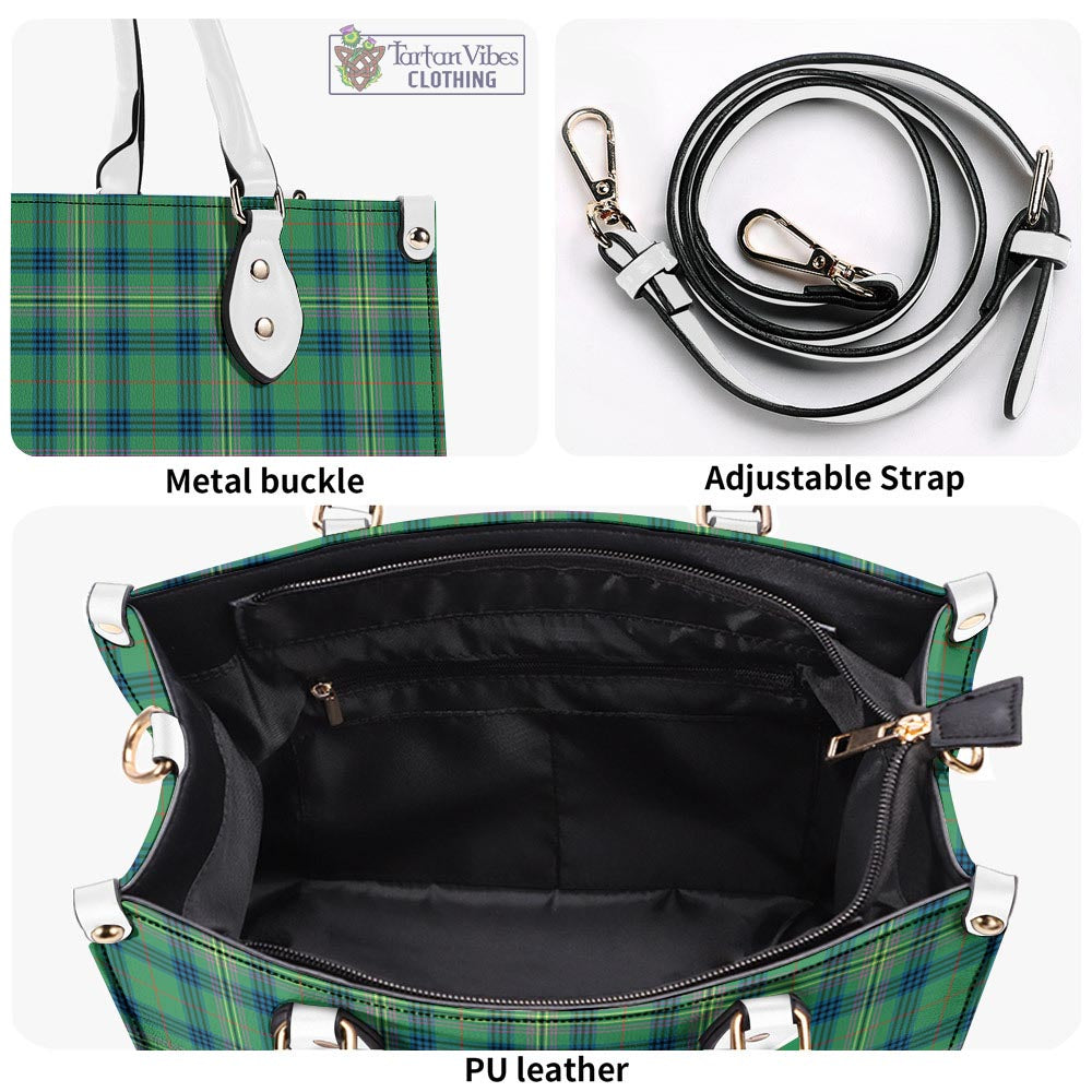 Tartan Vibes Clothing Kennedy Ancient Tartan Luxury Leather Handbags