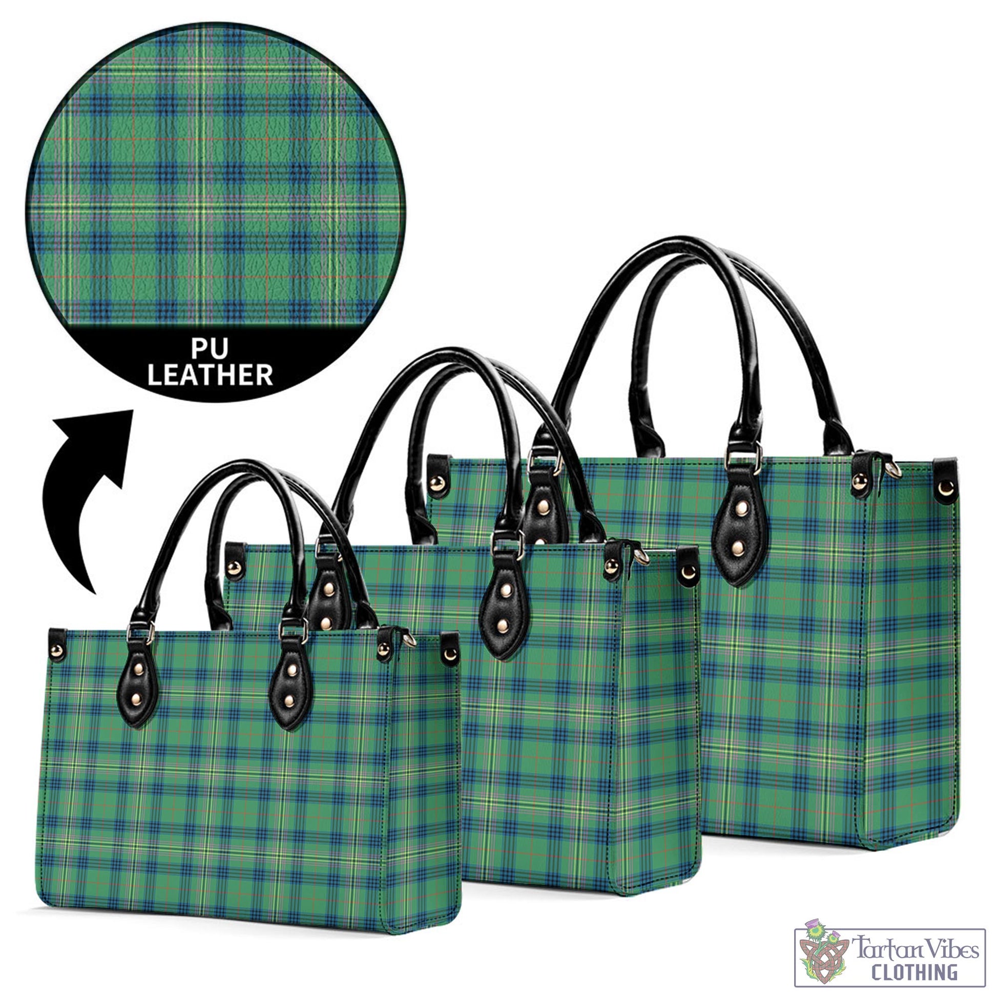 Tartan Vibes Clothing Kennedy Ancient Tartan Luxury Leather Handbags