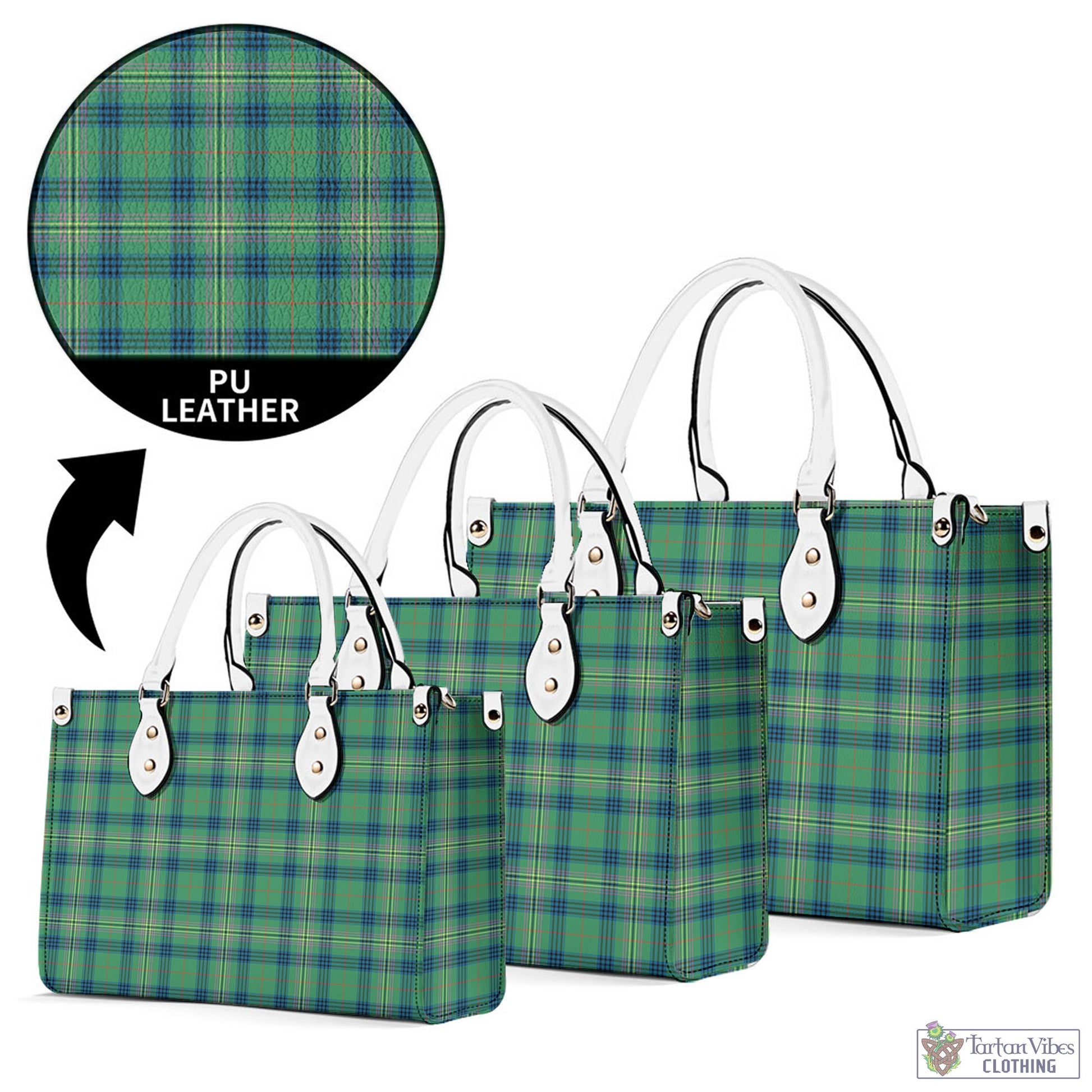 Tartan Vibes Clothing Kennedy Ancient Tartan Luxury Leather Handbags