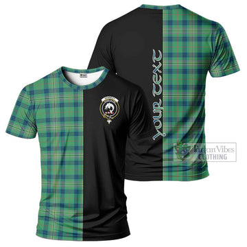 Kennedy Ancient Tartan T-Shirt with Family Crest and Half Of Me Style