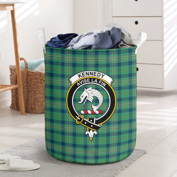 Kennedy Ancient Tartan Laundry Basket with Family Crest