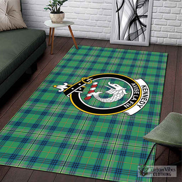 Kennedy Ancient Tartan Area Rug with Family Crest