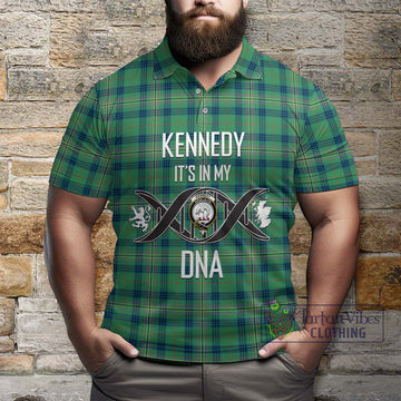 Kennedy Ancient Tartan Polo Shirt with Family Crest DNA In Me Style