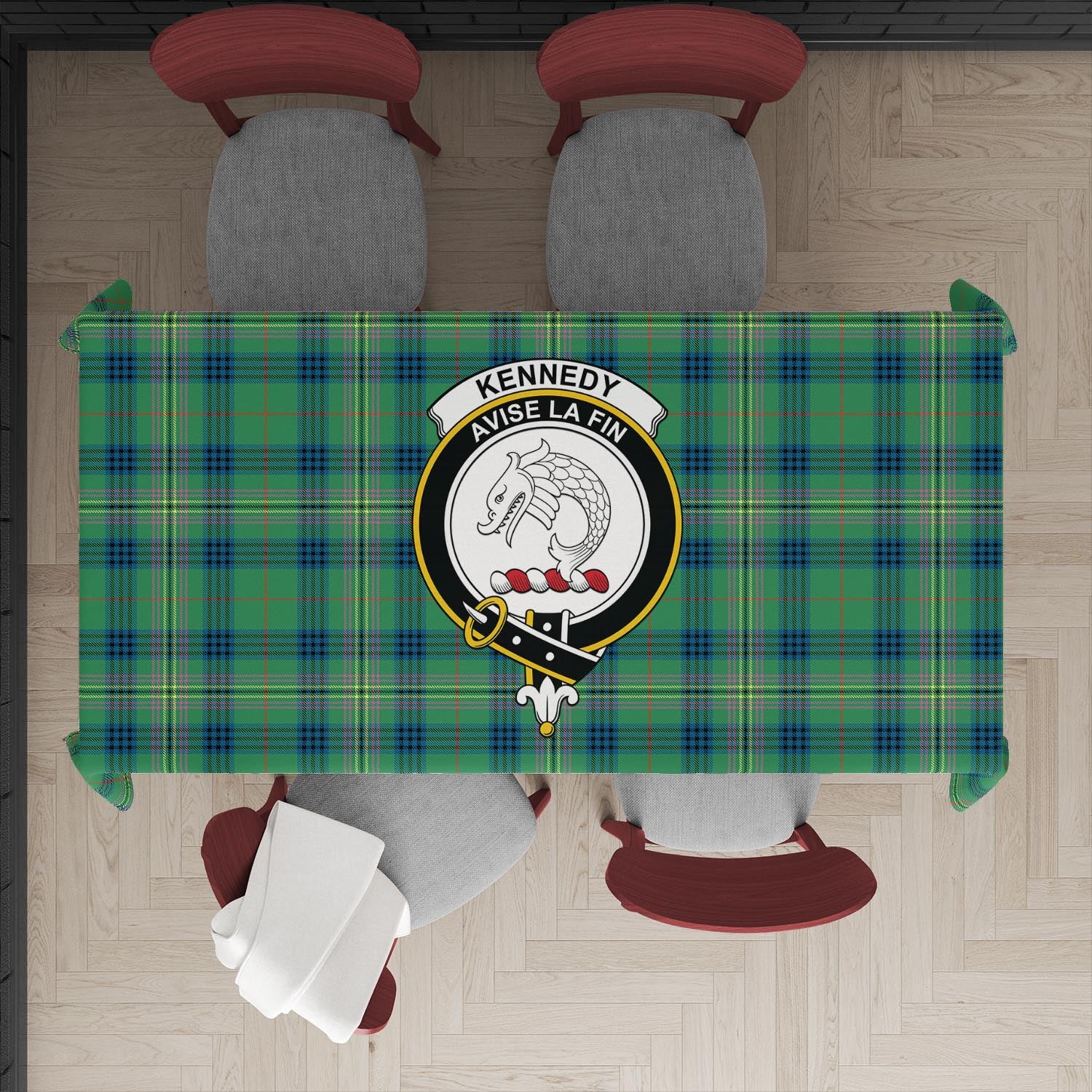 kennedy-ancient-tatan-tablecloth-with-family-crest