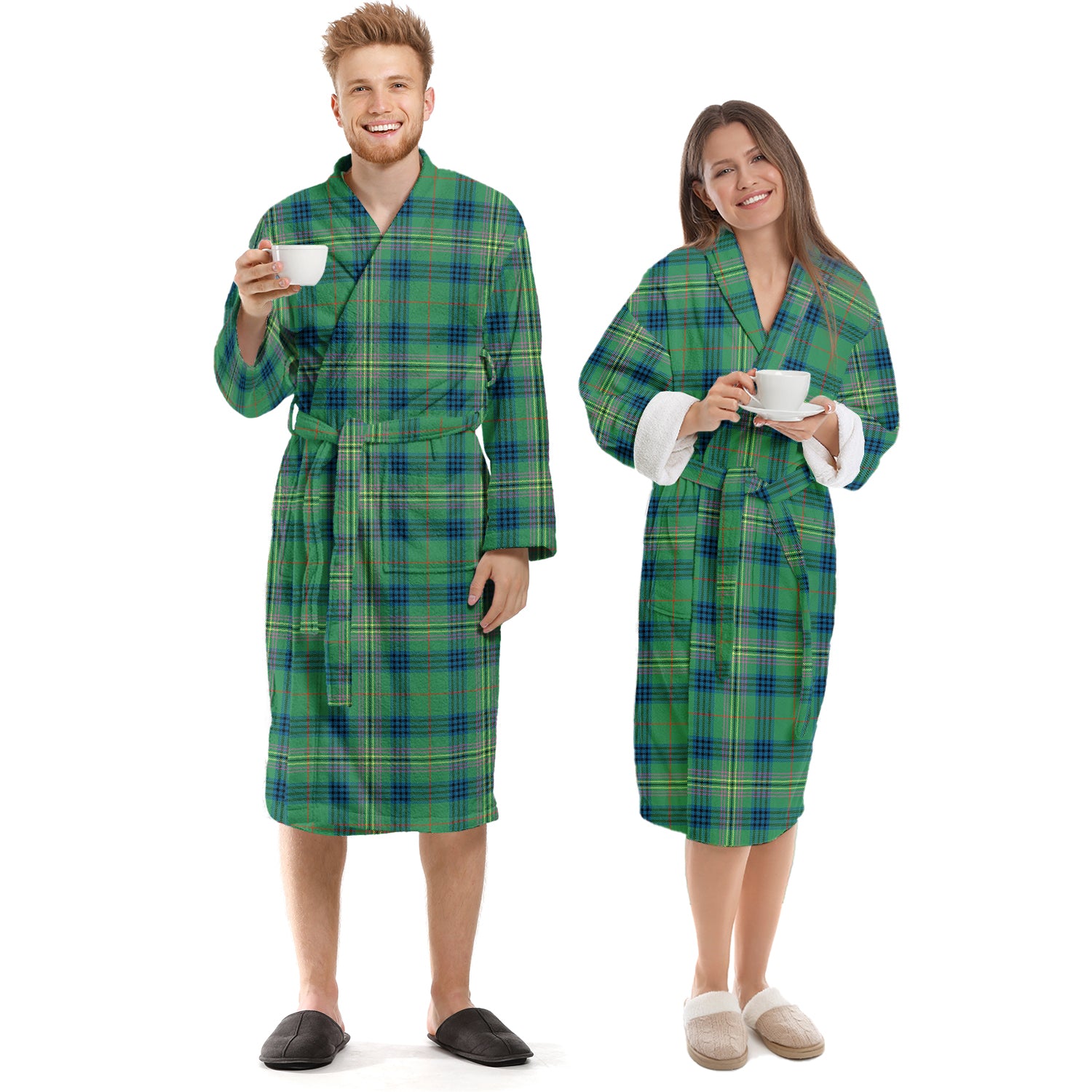 Kennedy Ancient Tartan Bathrobe Unisex S - Tartan Vibes Clothing