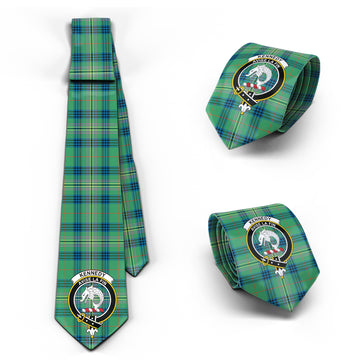 Kennedy Ancient Tartan Classic Necktie with Family Crest