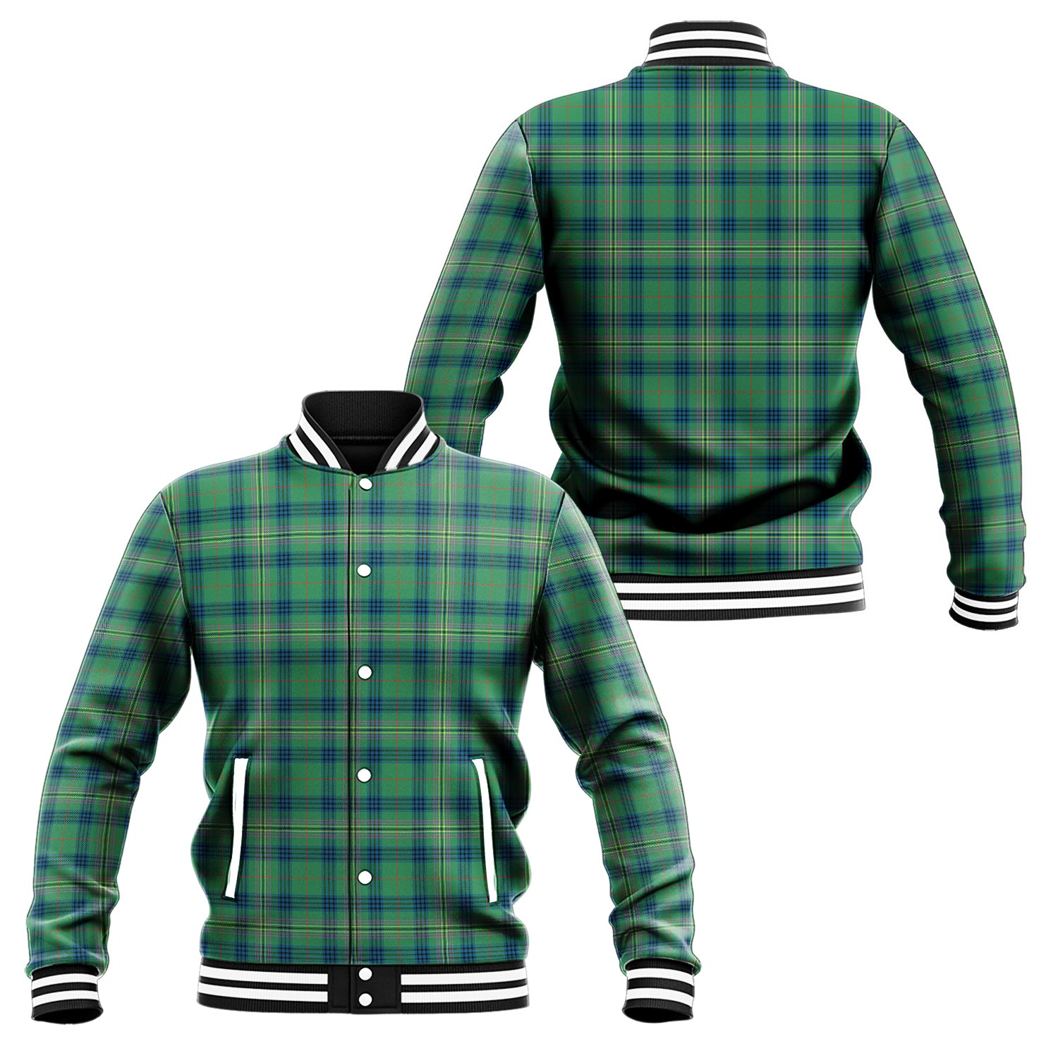 Kennedy Ancient Tartan Baseball Jacket Unisex - Tartan Vibes Clothing