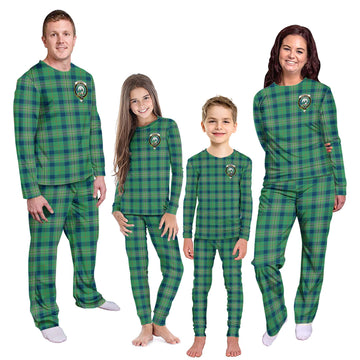 Kennedy Ancient Tartan Pajamas Family Set with Family Crest