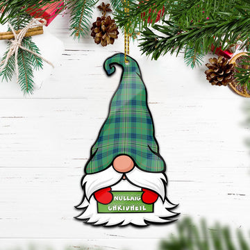 Kennedy Ancient Gnome Christmas Ornament with His Tartan Christmas Hat