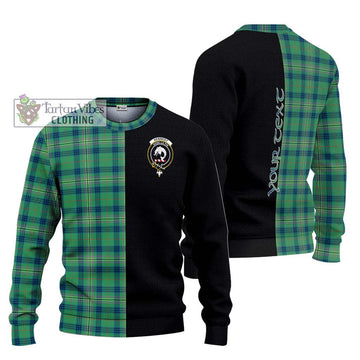 Kennedy Ancient Tartan Ugly Sweater with Family Crest and Half Of Me Style