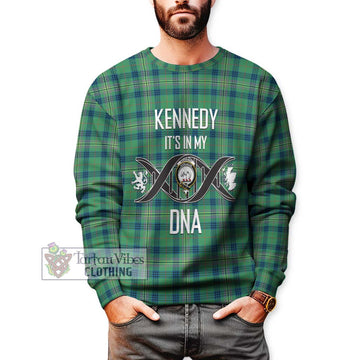 Kennedy Ancient Tartan Sweatshirt with Family Crest DNA In Me Style