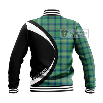 Kennedy Ancient Tartan Baseball Jacket with Family Crest Circle Style