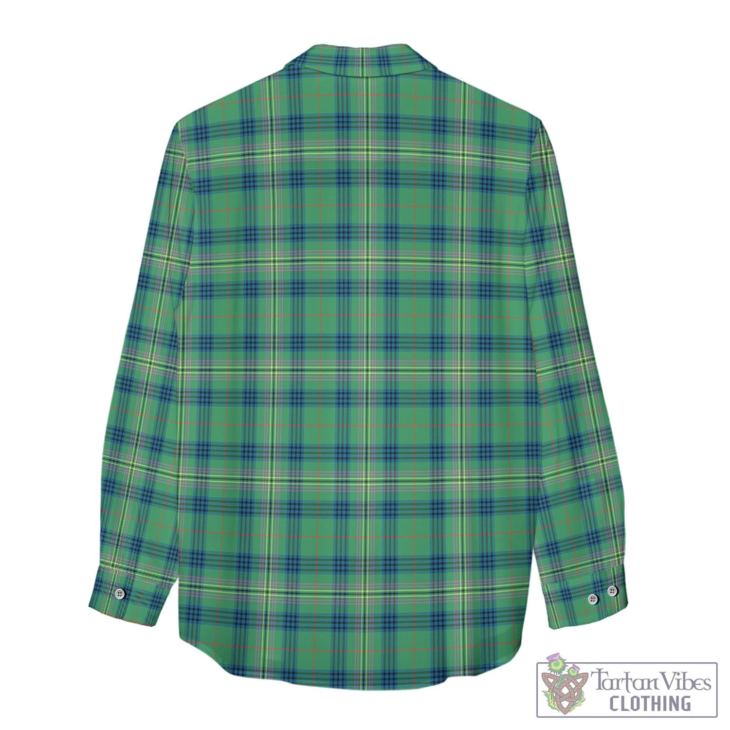 Tartan Vibes Clothing Kennedy Ancient Tartan Womens Casual Shirt with Family Crest