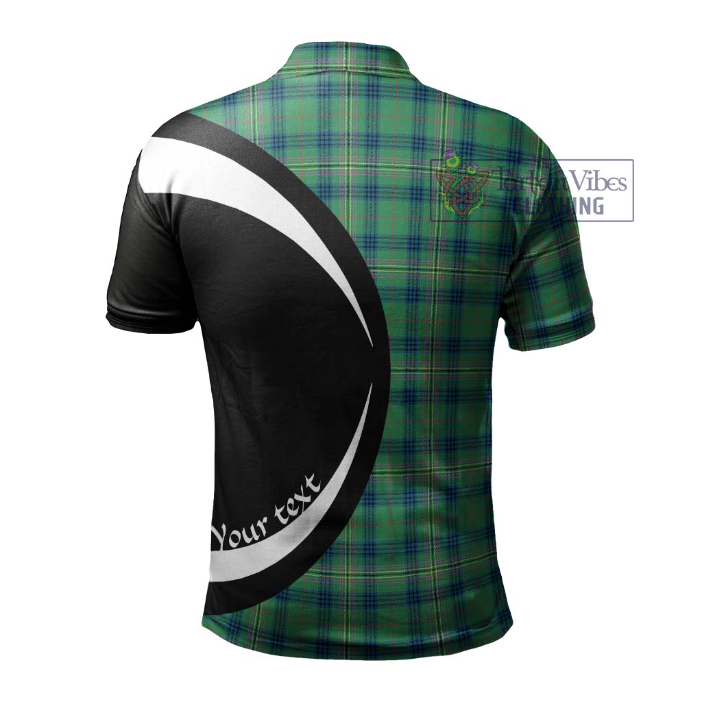 Kennedy Ancient Tartan Men's Polo Shirt with Family Crest Circle Style - Tartan Vibes Clothing