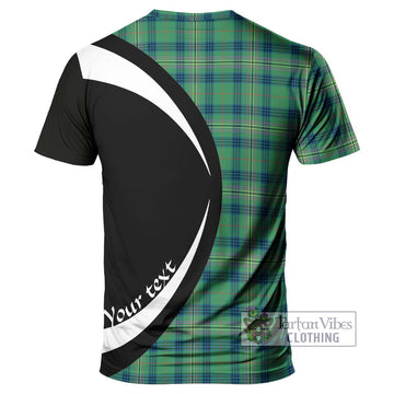 Kennedy Ancient Tartan T-Shirt with Family Crest Circle Style