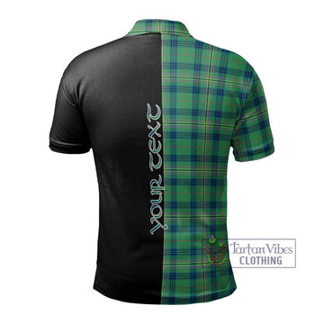 Kennedy Ancient Tartan Polo Shirt with Family Crest and Half Of Me Style