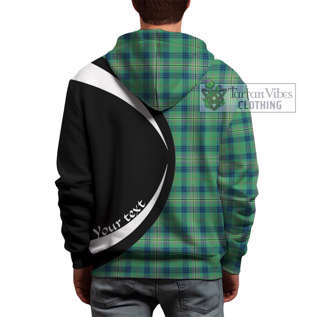 Tartan Vibes Clothing Kennedy Ancient Tartan Hoodie with Family Crest Circle Style