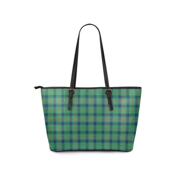 Kennedy Ancient Tartan Leather Tote Bag