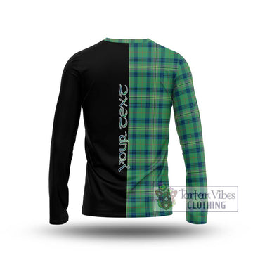 Kennedy Ancient Tartan Long Sleeve T-Shirt with Family Crest and Half Of Me Style