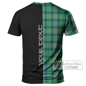 Kennedy Ancient Tartan T-Shirt with Family Crest and Half Of Me Style