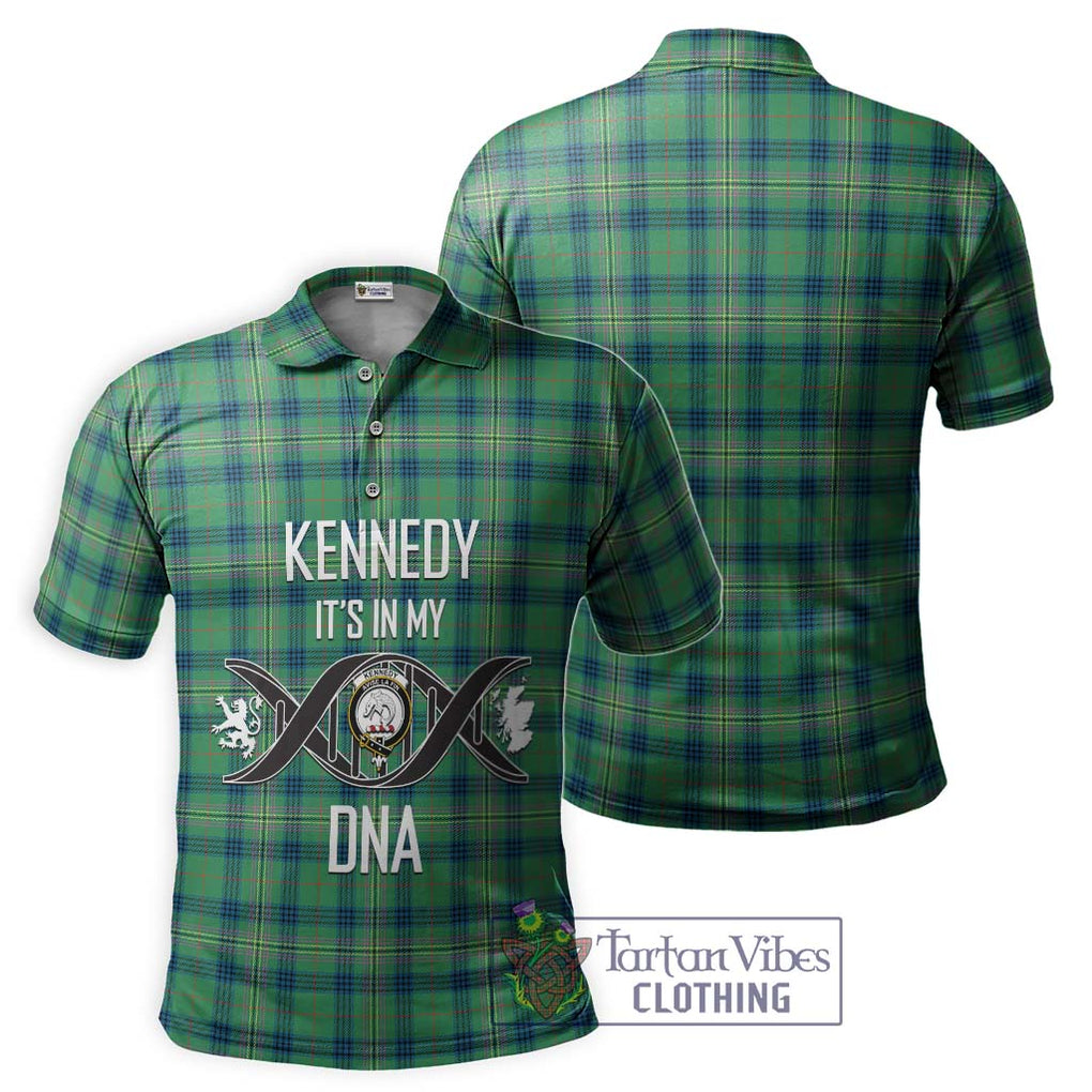 Kennedy Ancient Tartan Polo Shirt with Family Crest DNA In Me Style - Tartanvibesclothing Shop