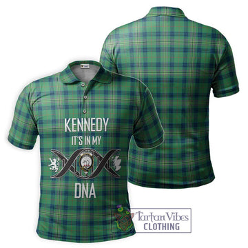 Kennedy Ancient Tartan Polo Shirt with Family Crest DNA In Me Style