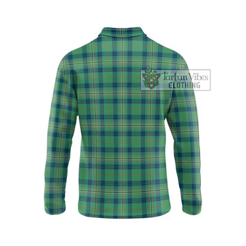 Kennedy Ancient Tartan Long Sleeve Polo Shirt with Family Crest DNA In Me Style