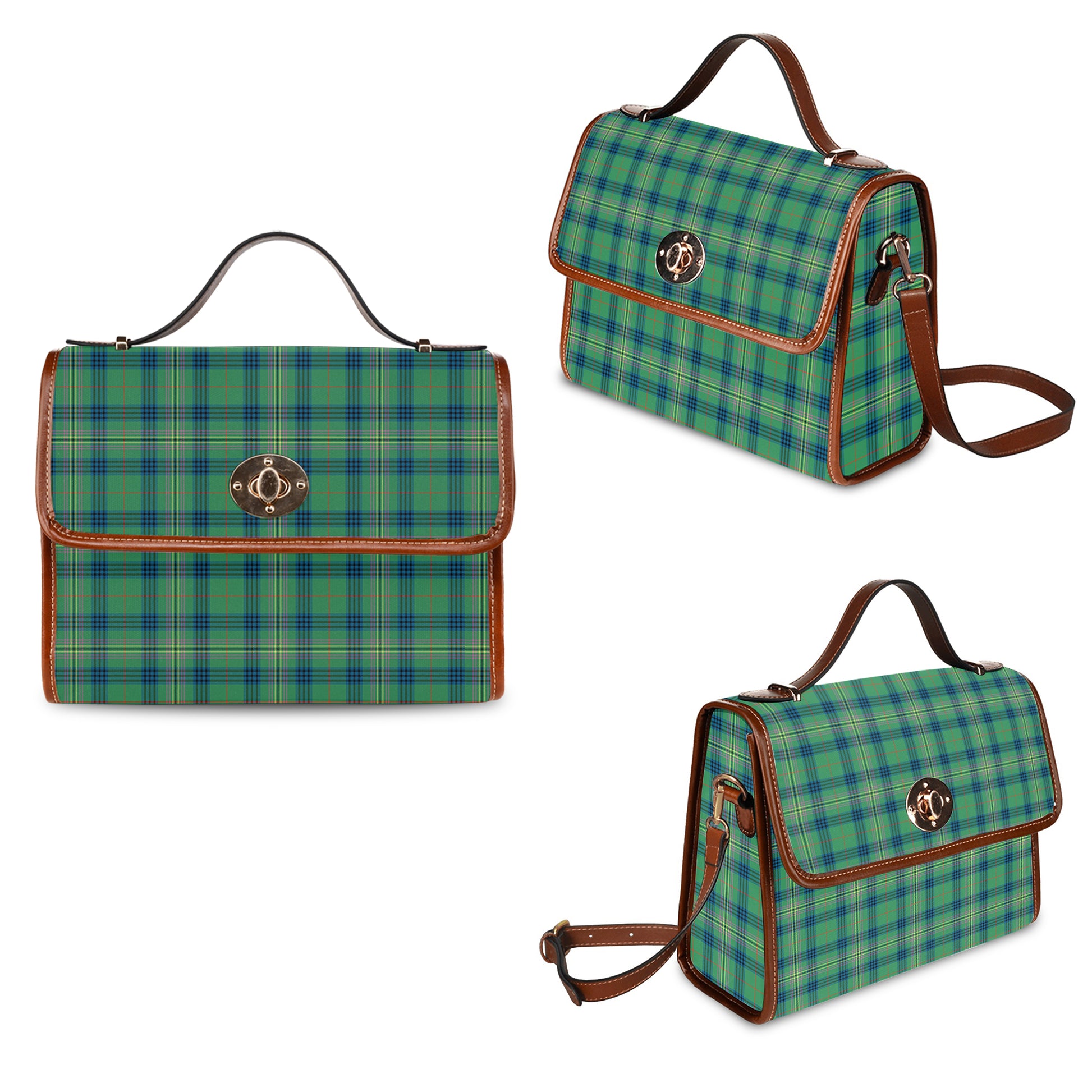 kennedy-ancient-tartan-leather-strap-waterproof-canvas-bag