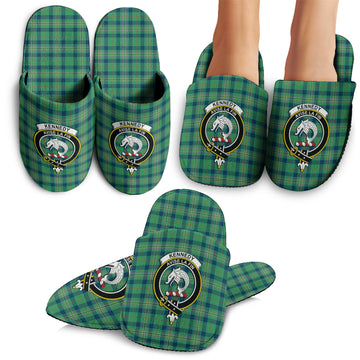 Kennedy Ancient Tartan Home Slippers with Family Crest