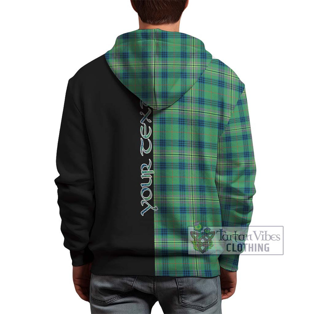 Kennedy Ancient Tartan Hoodie with Family Crest and Half Of Me Style - Tartanvibesclothing Shop