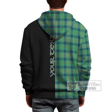 Kennedy Ancient Tartan Hoodie with Family Crest and Half Of Me Style