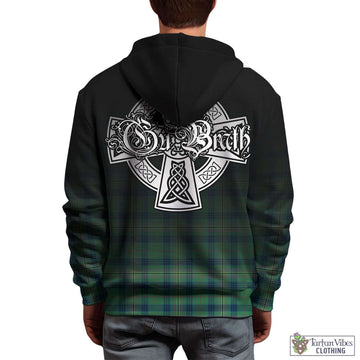 Kennedy Ancient Tartan Hoodie Featuring Alba Gu Brath Family Crest Celtic Inspired