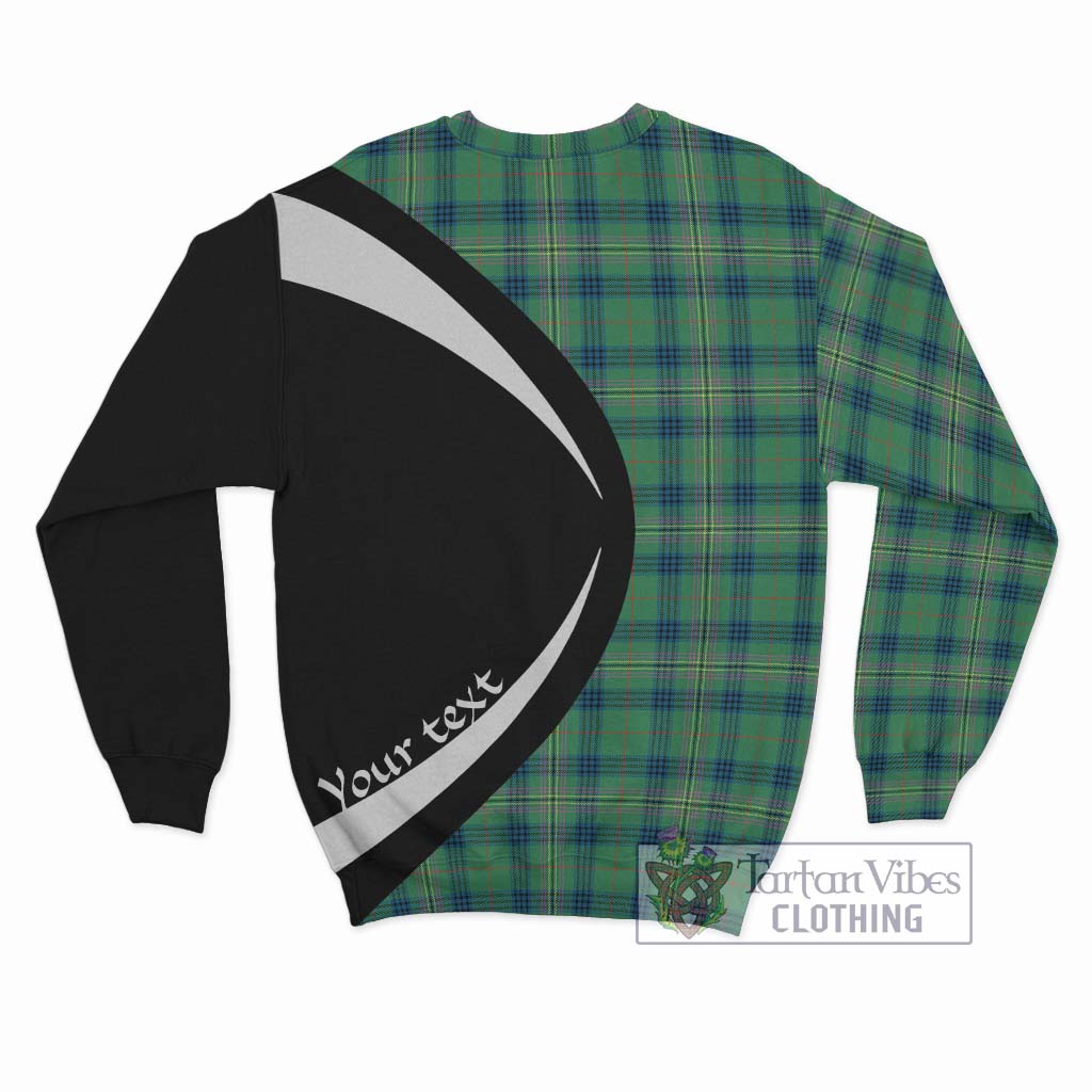 Kennedy Ancient Tartan Sweatshirt with Family Crest Circle Style - Tartan Vibes Clothing