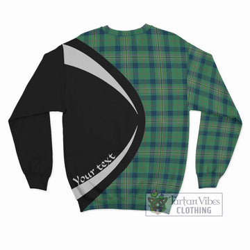 Kennedy Ancient Tartan Sweatshirt with Family Crest Circle Style