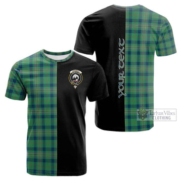 Kennedy Ancient Tartan Cotton T-shirt with Family Crest and Half Of Me Style