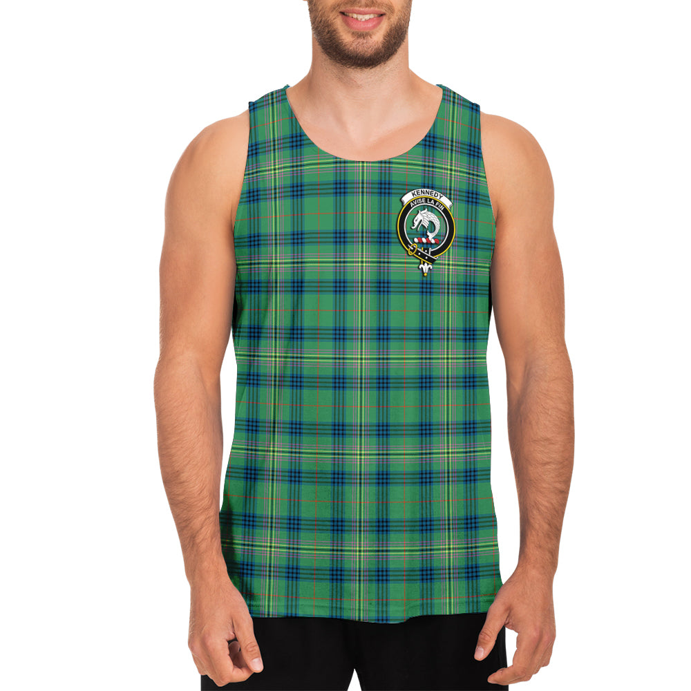 kennedy-ancient-tartan-mens-tank-top-with-family-crest