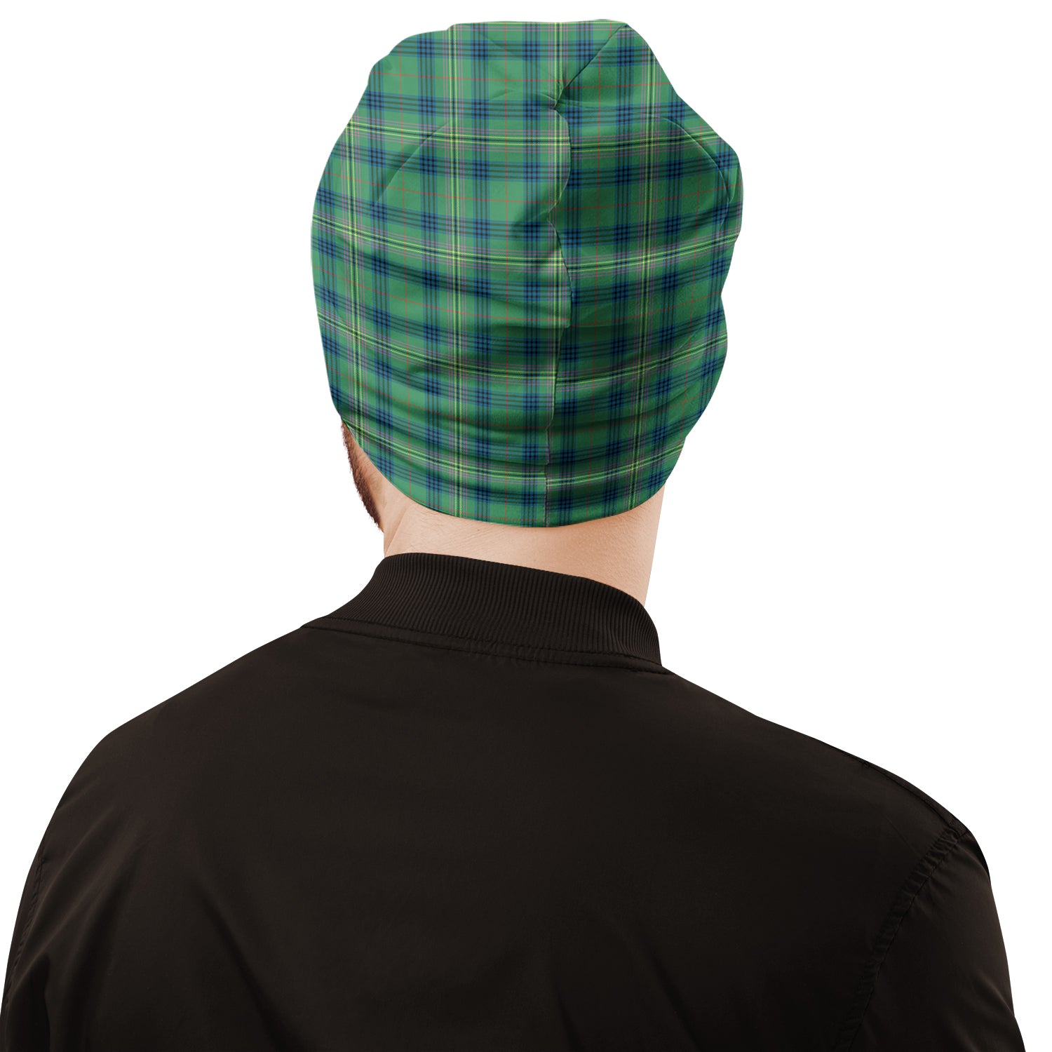 Kennedy Ancient Tartan Beanies Hat with Family Crest - Tartan Vibes Clothing