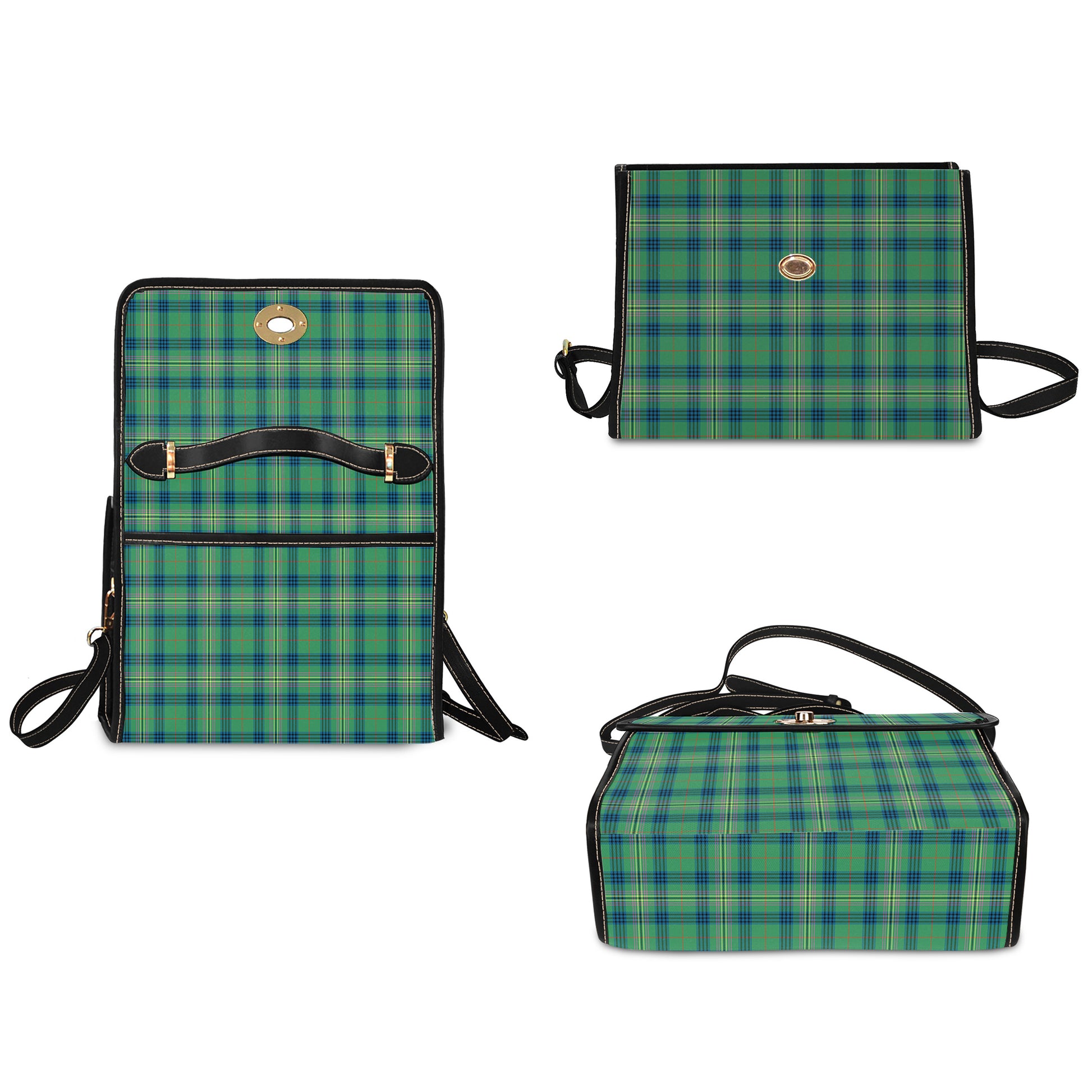 kennedy-ancient-tartan-leather-strap-waterproof-canvas-bag