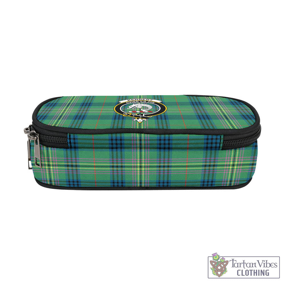 Tartan Vibes Clothing Kennedy Ancient Tartan Pen and Pencil Case with Family Crest