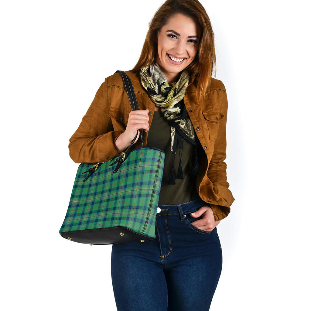 kennedy-ancient-tartan-leather-tote-bag