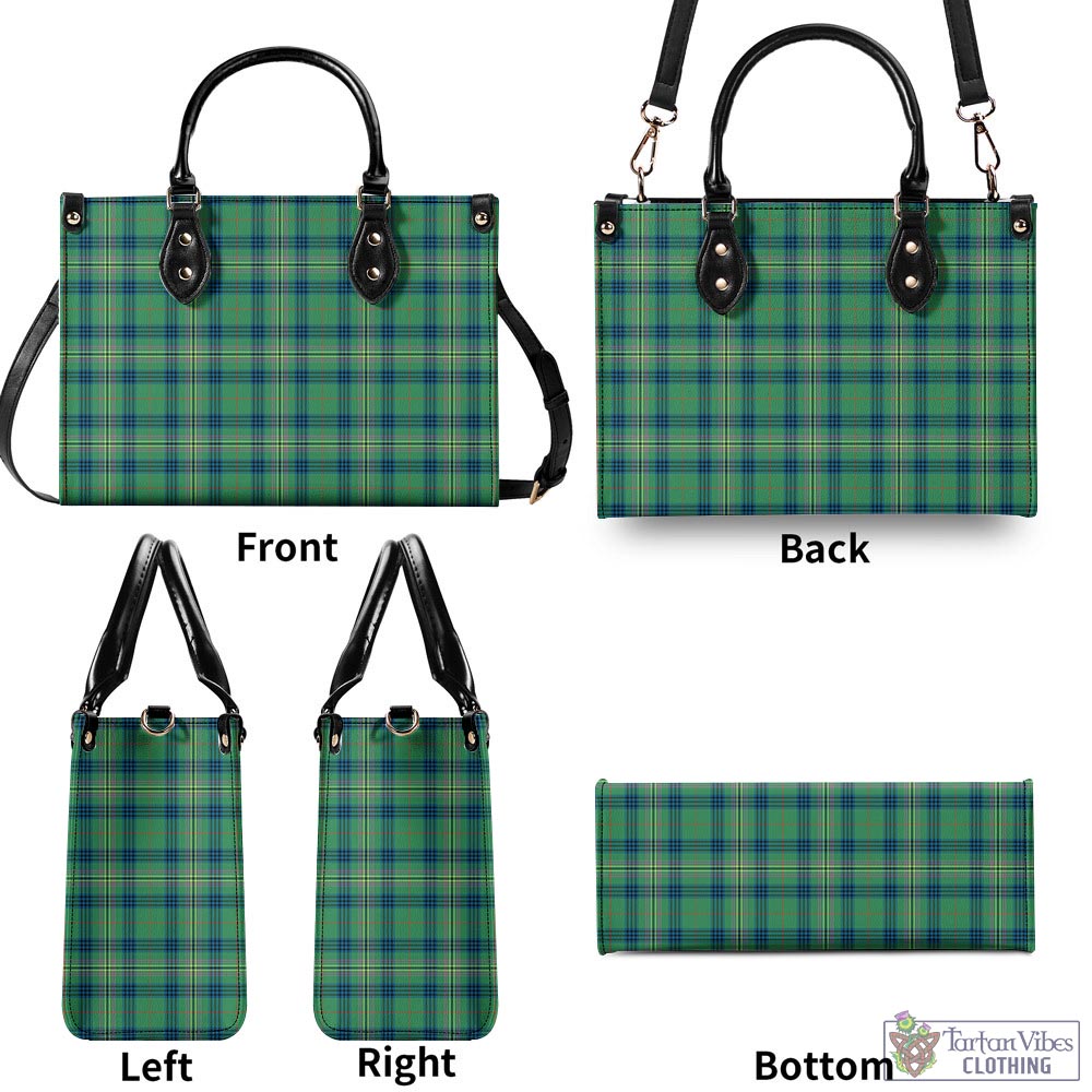 Tartan Vibes Clothing Kennedy Ancient Tartan Luxury Leather Handbags