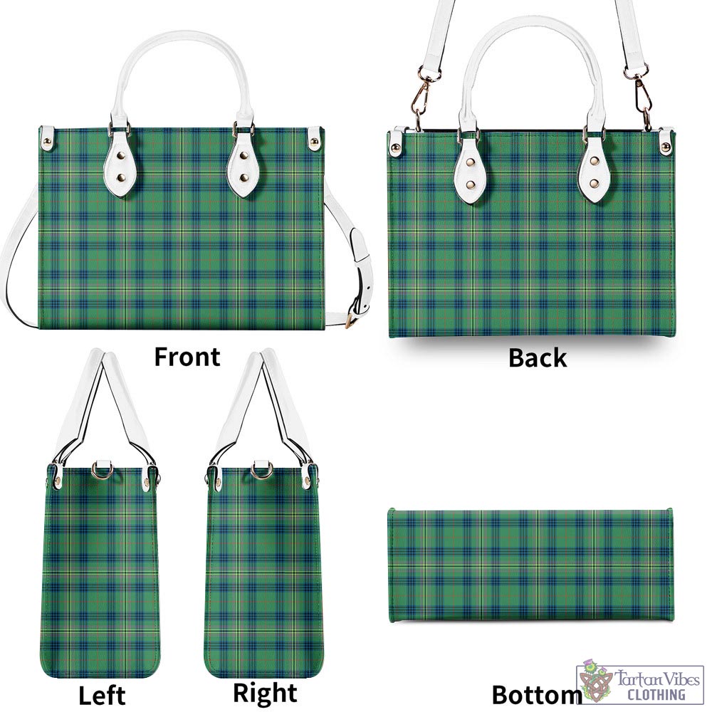 Tartan Vibes Clothing Kennedy Ancient Tartan Luxury Leather Handbags