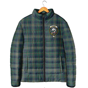 Kennedy Modern Tartan Padded Jacket with Family Crest