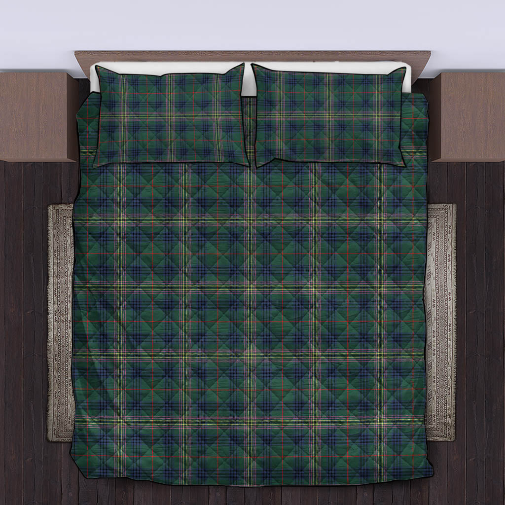 Kennedy Modern Tartan Quilt Bed Set King - Tartan Vibes Clothing