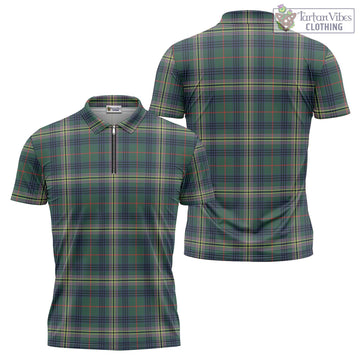 Kennedy Modern Tartan Zipper Polo Shirt