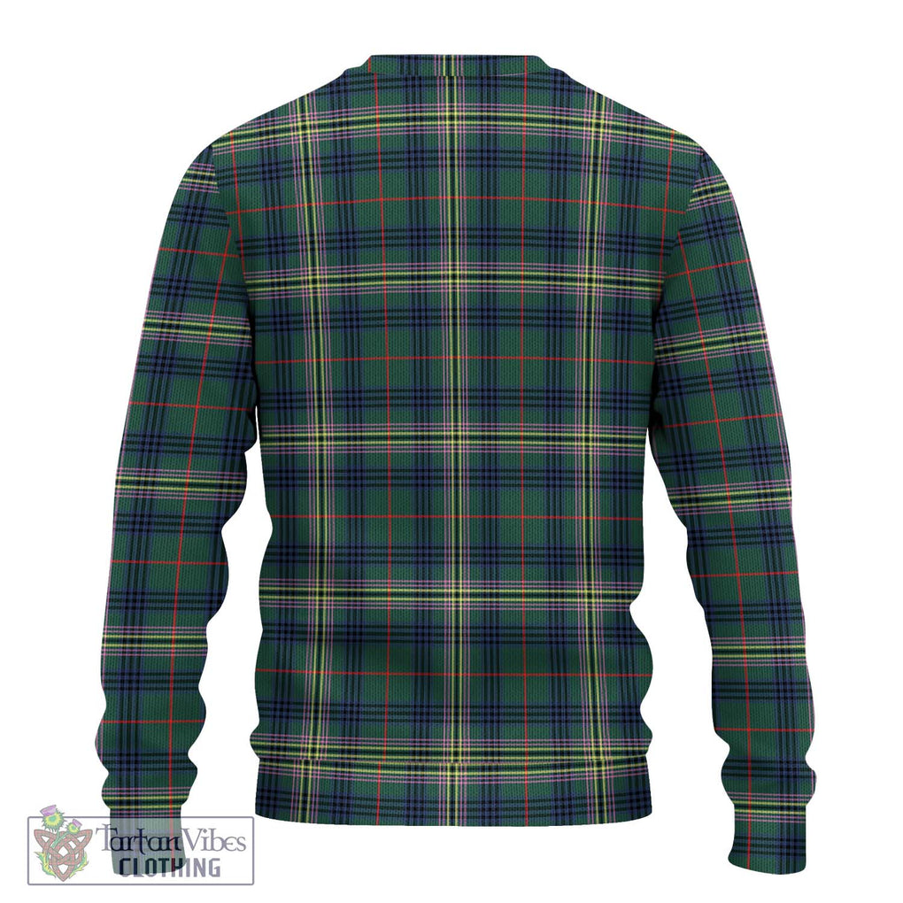 Kennedy Modern Tartan Knitted Sweater with Family Crest DNA In Me Style - Tartanvibesclothing Shop