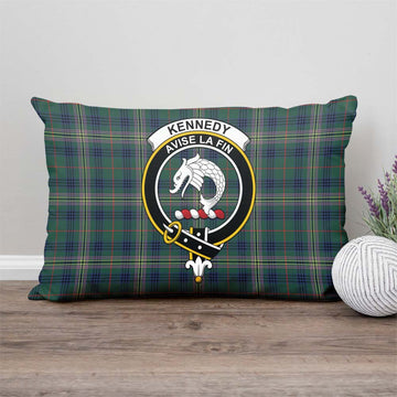 Kennedy Modern Tartan Pillow Cover with Family Crest