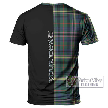 Kennedy Modern Tartan T-Shirt with Family Crest and Half Of Me Style